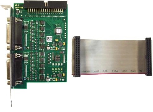Opto-Coupled Trigger 5 Board and 34-Pin Flat Cable