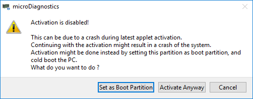 Activation Disabled