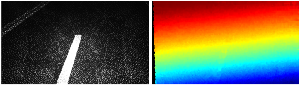 Infrared and Depth Images with an IR Pass Filter