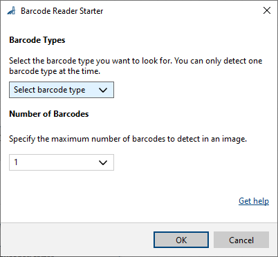 Barcode Reader Starter vTool 设置