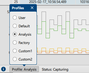 Changing a Launch Profile During Capturing