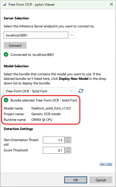 Free-Form OCR vTool 设置