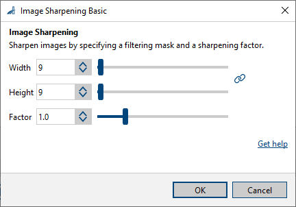Image Sharpening Basic vTool 设置