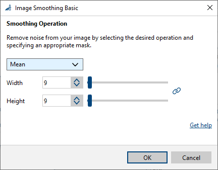 Image Smoothing Basic vTool 设置