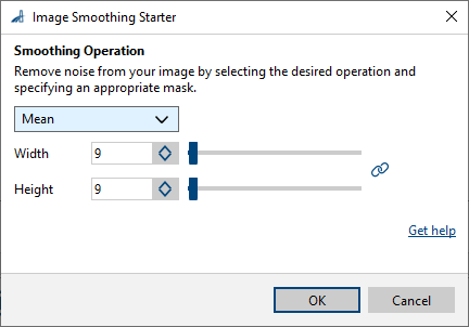 Image Smoothing Starter vTool 设置