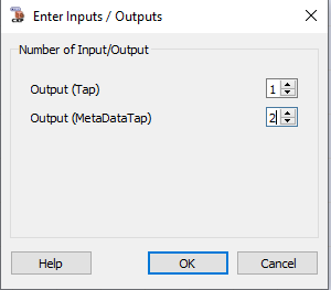 In this configuration only the tap 0 is output with its metadata. For the tap 1 only the metadata is output. This configuration can be useful for debugging a camera/frame grabber combination.