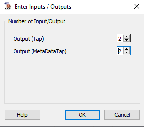 This is the maximal configuration of the operator, where for each tap an own output is presented together with its own metadata.