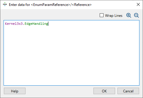 Syntax Highlighting in "Enter data for <operator>/<parameter> Dialog