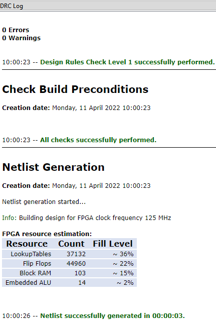 Successful Design Rules Check