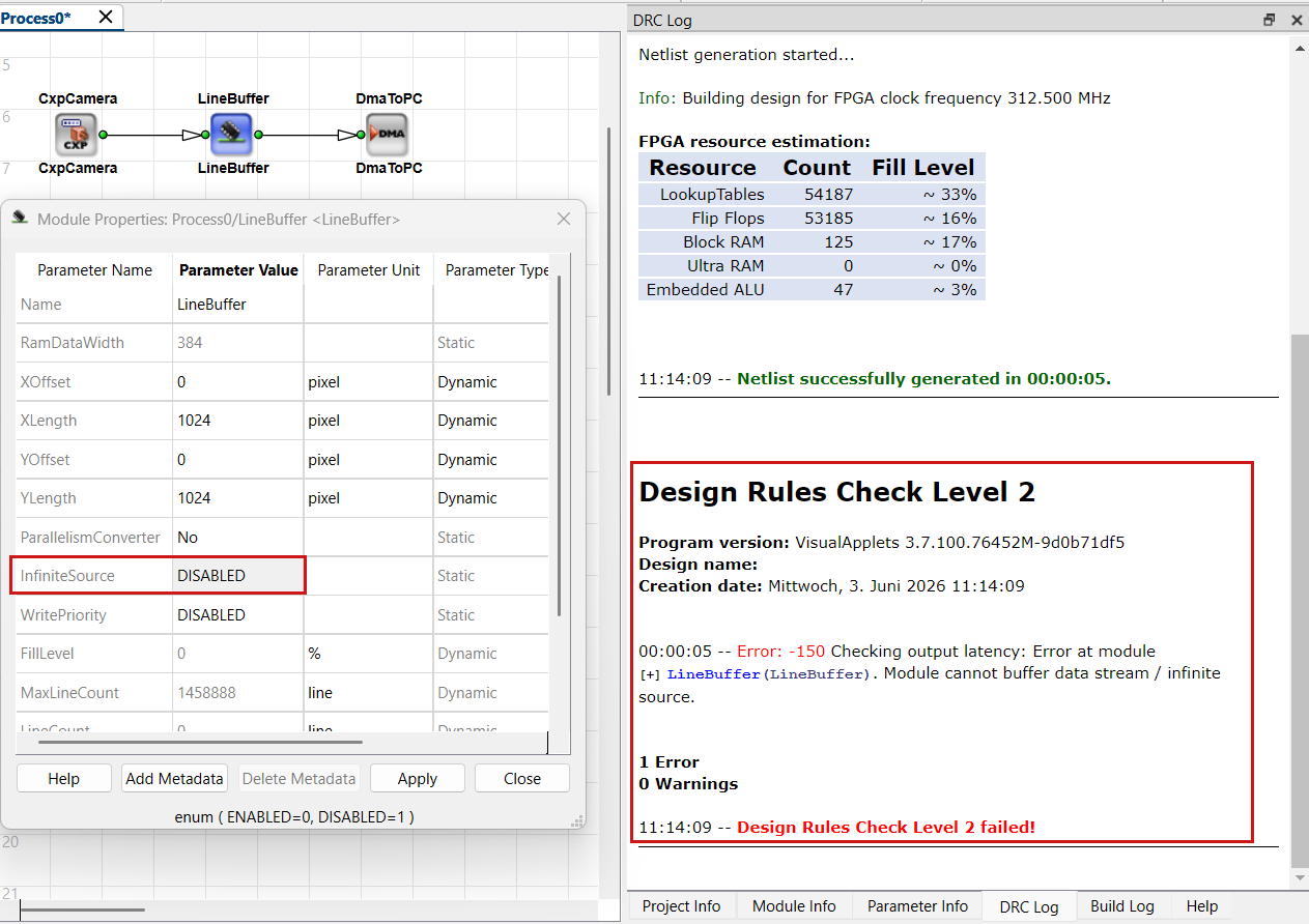 Buffer Operator with InfiniteSource set to DISABLED